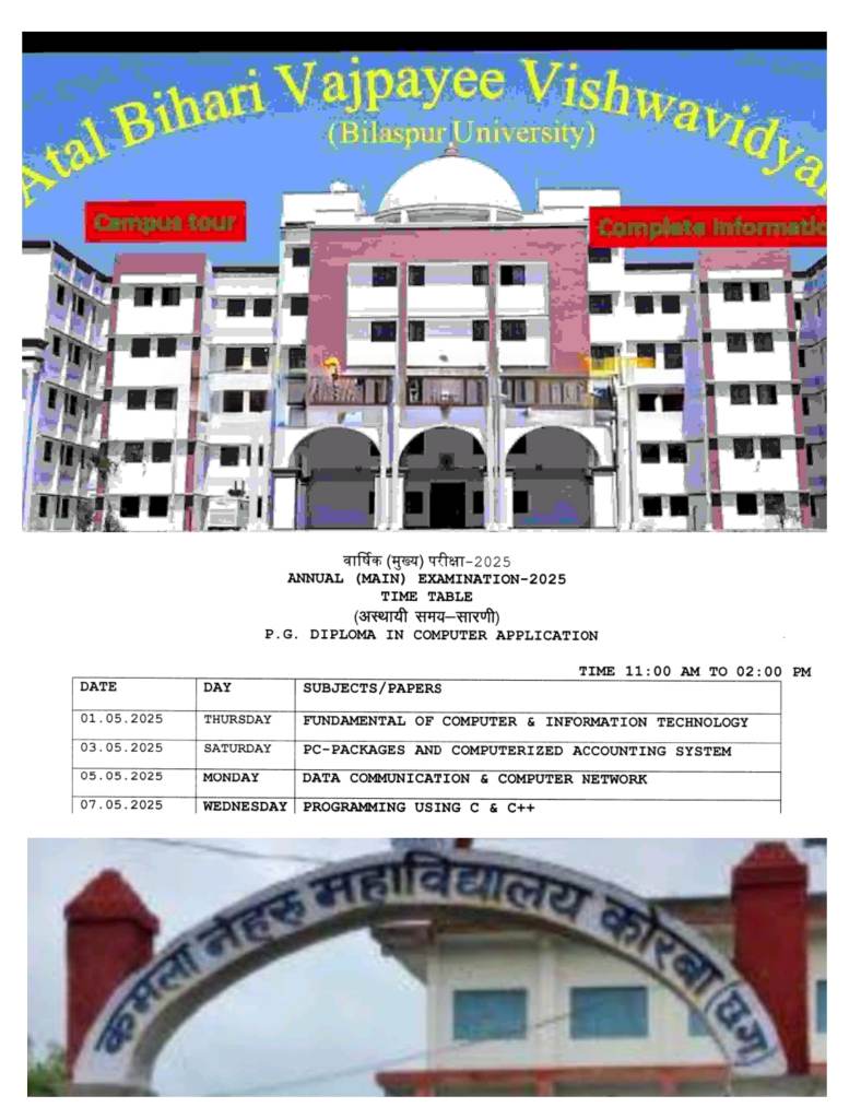 Tentetive Time Table : कॉलेजों की मुख्य परीक्षाएं एक मार्च से शुरू होकर 13 मई तक, कोई सुधार-सुझाव हो तो 7 दिन में…