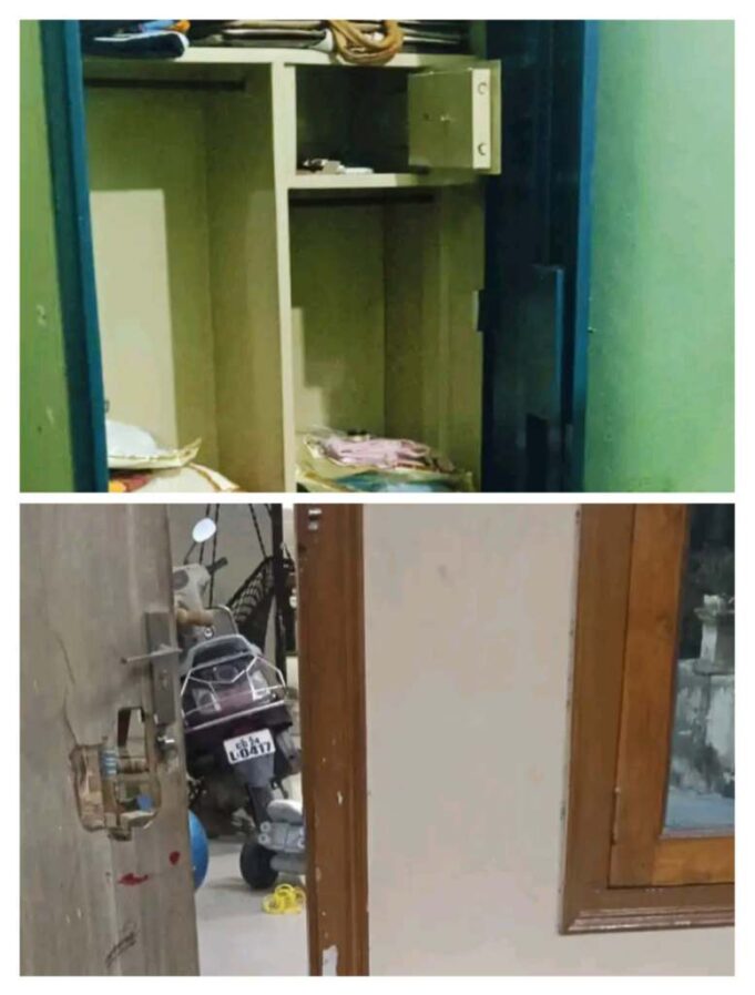 दिवाली पर गांव गए खनिज निरीक्षक के घर पर चोरी, सोने का हार, तीन मंगलसूत्र, दो अंगूठियां समेत लाखों के जेवर पार