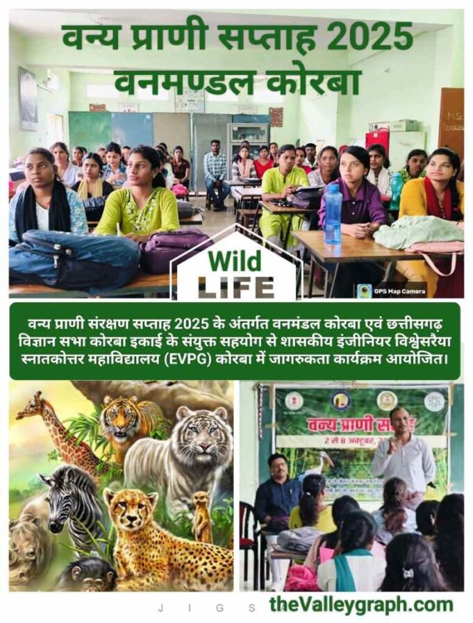 वन्य प्राणी हमारे पारिस्थितिकी तंत्र के अभिन्न अंग हैं, उनके अस्तित्व पर संकट मानव जीवन को भी प्रभावित कर सकता है : डाॅ संदीप शुक्ला