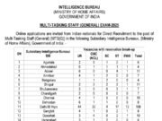 10वीं पास ध्यान दें, खुफिया ब्यूरो में मल्टी-टास्किंग स्टाफ के 362 पदों पर भर्ती के लिए आवेदन जारी, वेतन ₹18000 to 56900 प्रतिमाह