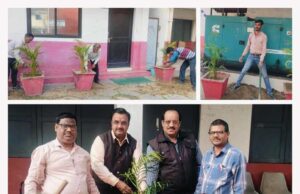 कमला नेहरू महाविद्यालय में परिसर की सफाई कर प्राध्यापक एवं कर्मियों ने लगाए पौधे और श्रमदान कर लिया उनकी देखभाल का संकल्प