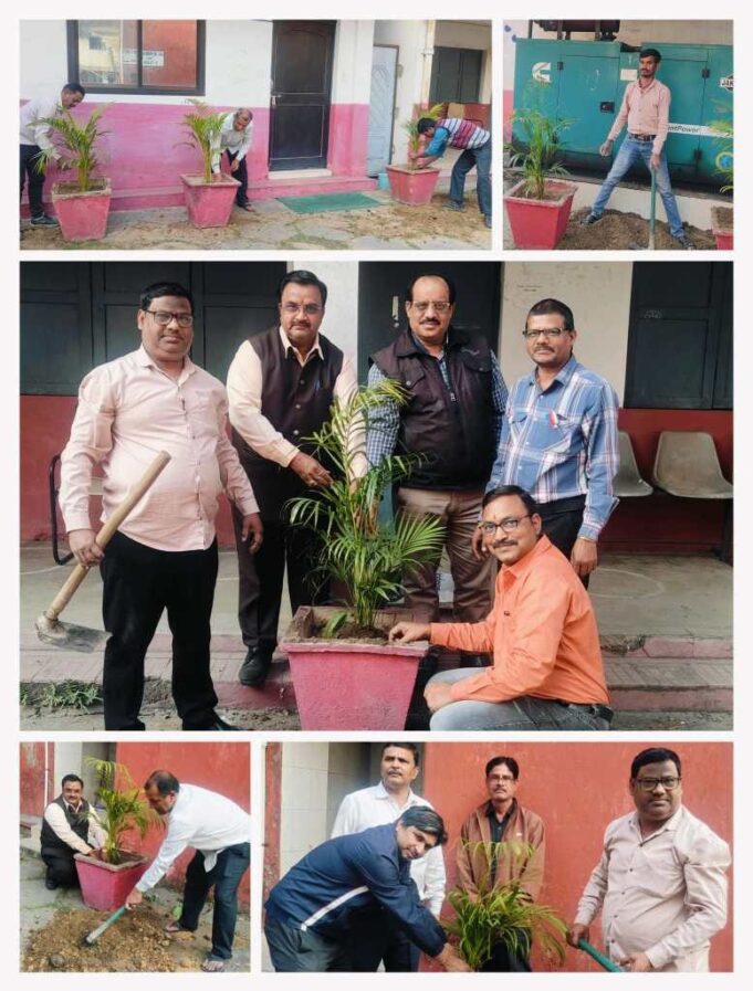 कमला नेहरू महाविद्यालय में परिसर की सफाई कर प्राध्यापक एवं कर्मियों ने लगाए पौधे और श्रमदान कर लिया उनकी देखभाल का संकल्प