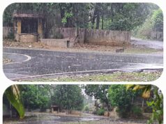 आज सुबह बारिश की रिमझिम फुहारों से तरबतर हुआ शहर और उपनगर