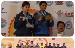राष्ट्रीय जूनियर किकबाक्सिंग स्पर्धा में 1 स्वर्ण, 2 रजत एवं 1 कांस्य सहित कोरबा की टीम ने जीते 4 पदक