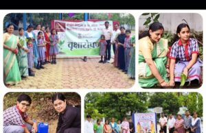 केंद्रीय विद्यालय एनटीपीसी में माताओं ने लगाए पौधे और बच्चों ने लिया उनके वृक्ष बनने तक देखभाल का संकल्प