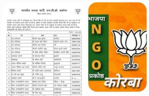 भाजपा एनजीओ प्रकोष्ठ जिला कोरबा की नवीन कार्यकारिणी की घोषित, देखिए पदाधिकारियों की पूरी लिस्ट