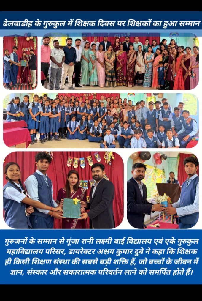 अपने विद्यार्थियों के भीतर व्यक्तित्व, संस्कार व चरित्र निर्माण कर राष्ट्र की मजबूत नींव तैयार करने में शिक्षकों की भूमिका सर्वोपरि : संजय शर्मा